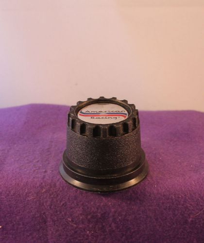 American racing black custom wheel center cap (1)
