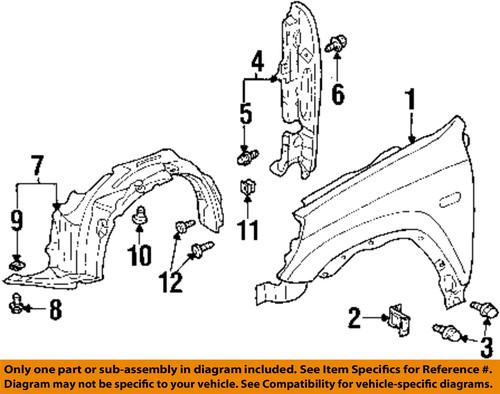 Honda oem 74100s9a010 fender liner