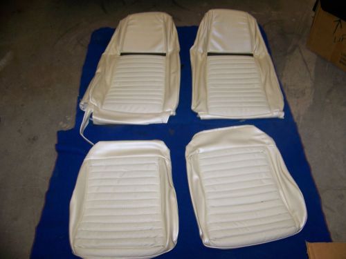 1970 mustang deluxe white fastback comfortweave upholstery