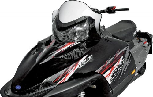 Powermadd cobra windshield - polaris low, white 11.5&#034;