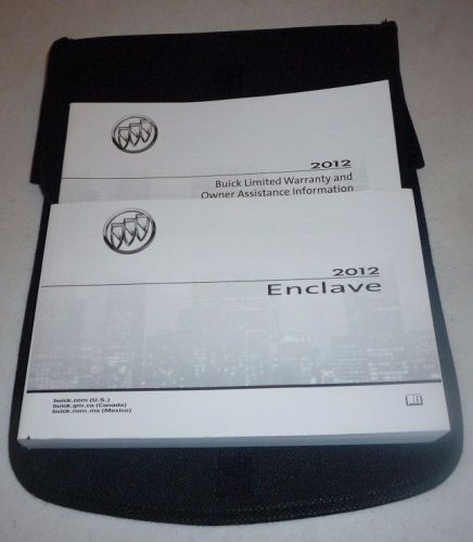 2012 buick enclave owners manual 12 set guide w/case new