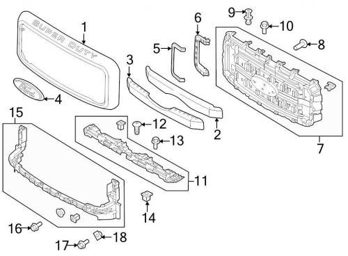 Ford oem grille rivet n803043s image 8