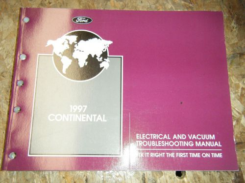 1997 lincoln continental electrical vacuum troubleshooting manual service wiring