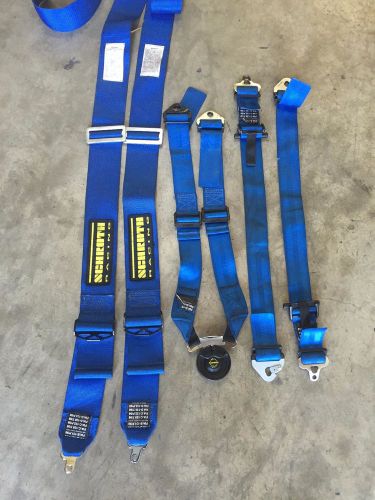 Schroth profi ii 6 point harness camlock - blue