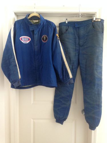 Vintage deist safety nhra drag racing fire suit jacket &amp; pants