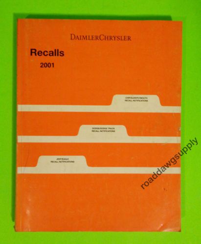 2001 chrysler dodge jeep recall service shop manual car truck van