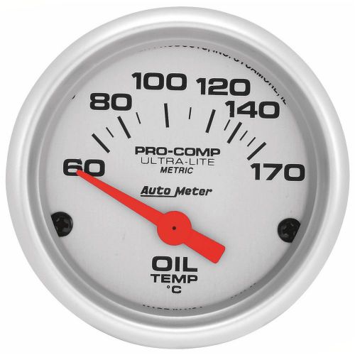 Autometer 4348-m ultra-lite electric oil temperature gauge