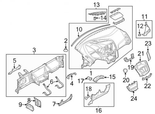 Ford oem speaker cover dv6z18978ab image 13