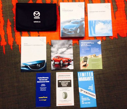 2015 mazda 3 mazda3 owners manual + navigation book clean set fast shipping!!