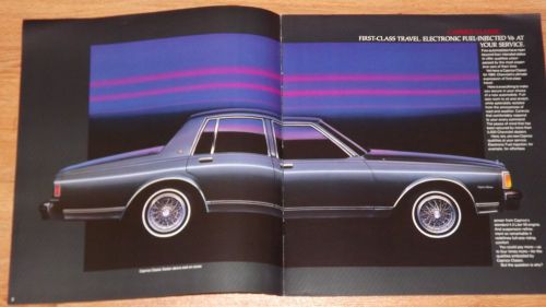 1985 caprice classic &amp; impala original dealership sales brochure