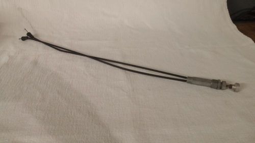 Vintage polaris snowmobile choke cable, twin carb