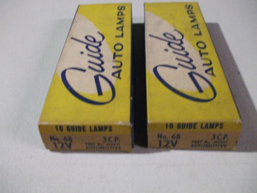 Nos guide no. 68 bulbs 12v-two boxes of 10 bulbs each-total 20 bulbs