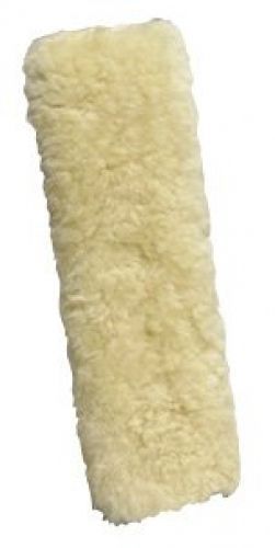 Auto expressions sheepskin seat belt shoulder pad-champagne