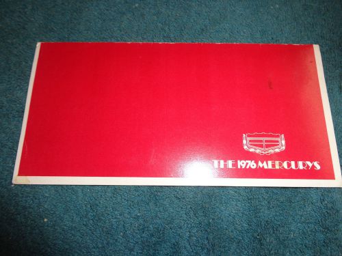 1976 mercury / cougar capri montego comet paint chip brochure nice original item