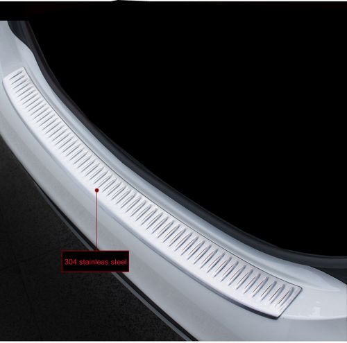 Mercedes-benz c class w205 14-15 chrome rear bumper sill cover protector trim