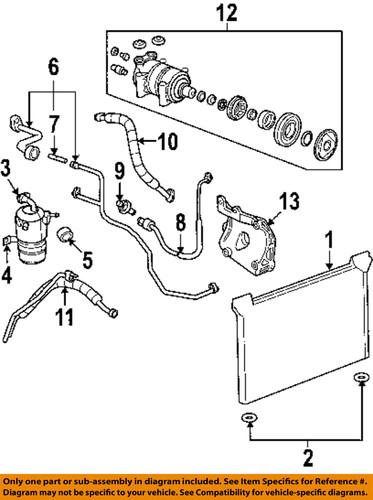 Gm oem 22876353 a/c condenser, compressor & lines-evaporator tube