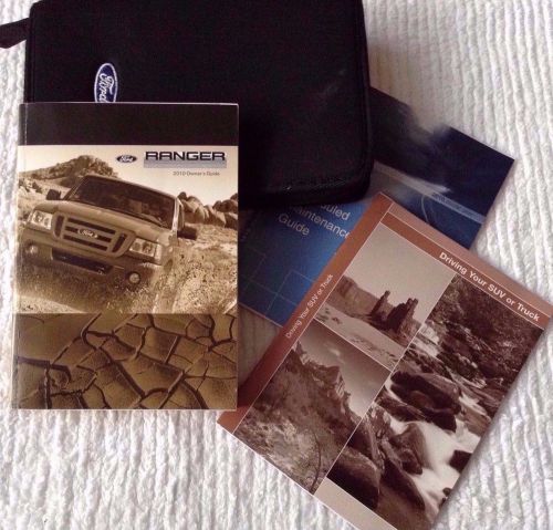 Ford ranger 2010 owner guide w/case &amp; guides