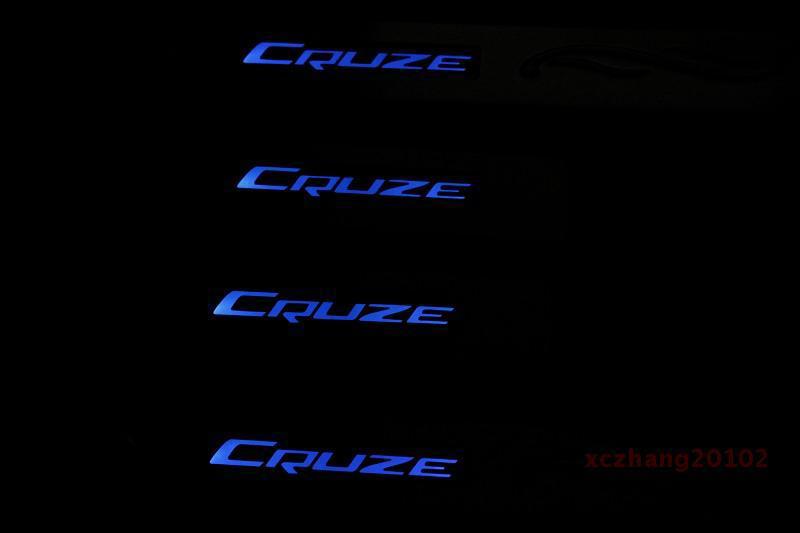 Chevy cruze  led high quality stainless door sill scuff plate 2011-2013