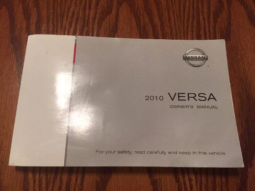 2010 nissan versa owner&#039;s manual hatchback and sedan