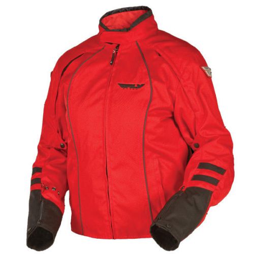 Fly racing georgia 2 womens textile street jacket red