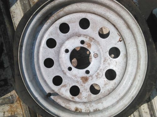 Spare trailer wheel 14&#034; lawn trailer dump call me car trailer