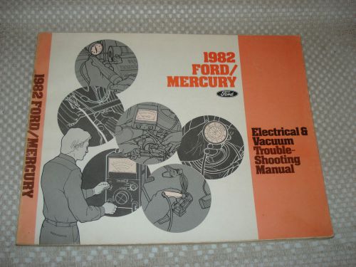 1982 ford mercury car electrical and vacuum troubleshooting manual shop service