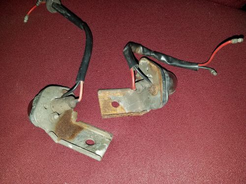 Mg midget license plate lights with brackets