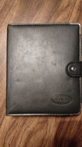 2001 land rover range rover  owner&#039;s user manual with leather binder case
