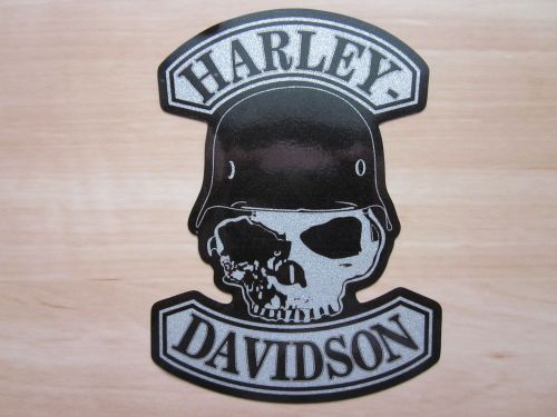 Sticker decal  chrome star shull harley