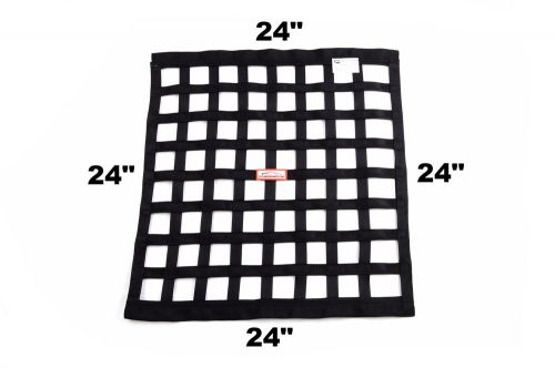 Racerdirect.net sfi 27.1 square ribbon safety window net 24&#034; x 24&#034; black