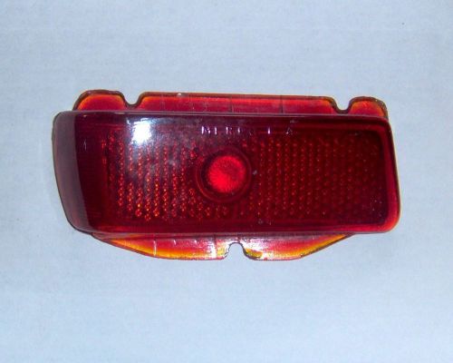 1941 mercury tail light lens drivers side nos original merco 19a dark red glass