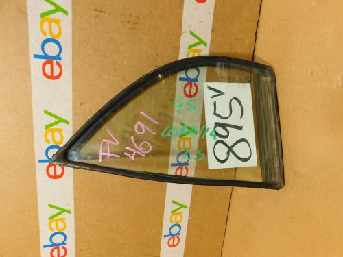 93 94 95 96 97 corolla rear driver vent glass small window rear door #895-v