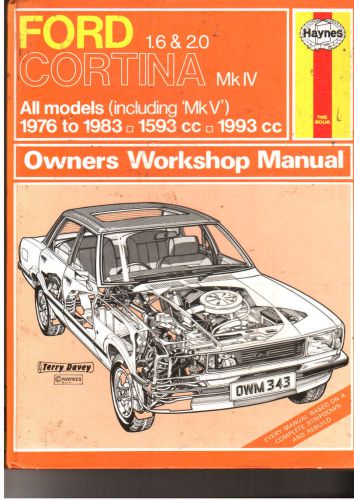 Ford cortina mk iv haynes owners workshop manual including mk v