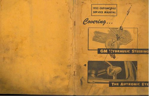 1952 oldsmobile service manual supplement vickers power steering autronic eye