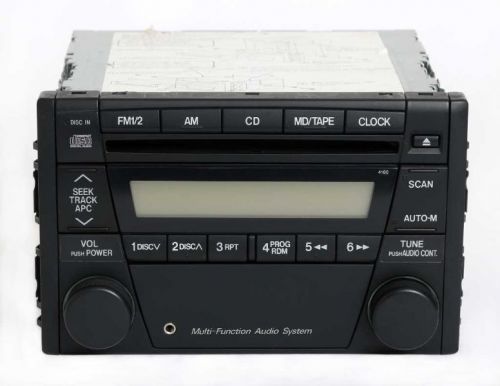 2006 ford escape am fm radio cd w auxiliary input part 5t2t-18c869-aa face 4160