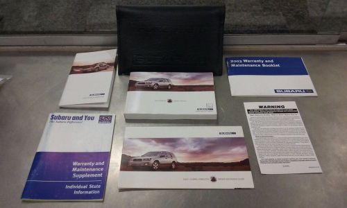 2003 subaru forester owner&#039;s manual kit