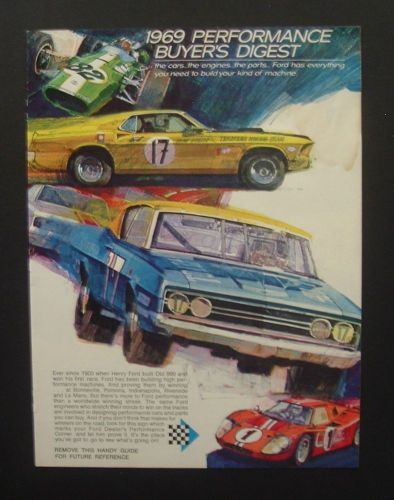 1969 mustang cobra torino ltd gt 8 page fomoc car mag ad 1968  1970 print/poster