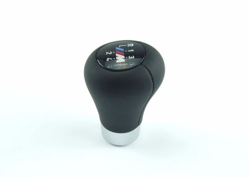 New oem bmw 3 5 6 series e46 e60 e61 e63 m sport 6-speed shift gear leather knob