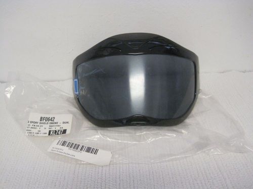 New 3 sport shield dual double smoke replacement lens snowmobile rv100sofu