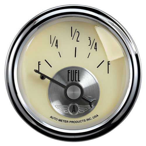 Autometer 2013 prestige series antique ivory fuel level gauge