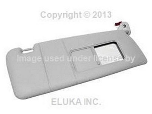 Bmw genuine sun visor - illuminated with mirror (gray) right e46