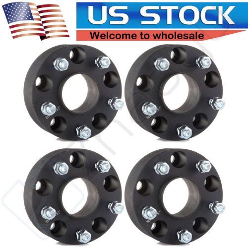 Sell (4) 2" 5x5 Black Hubcentric Wheel Spacers Fits Jeep JK Wrangler