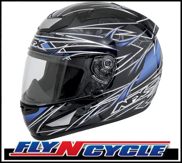 Afx fx-95 blue line xs full face motorcycle helmet dot ece