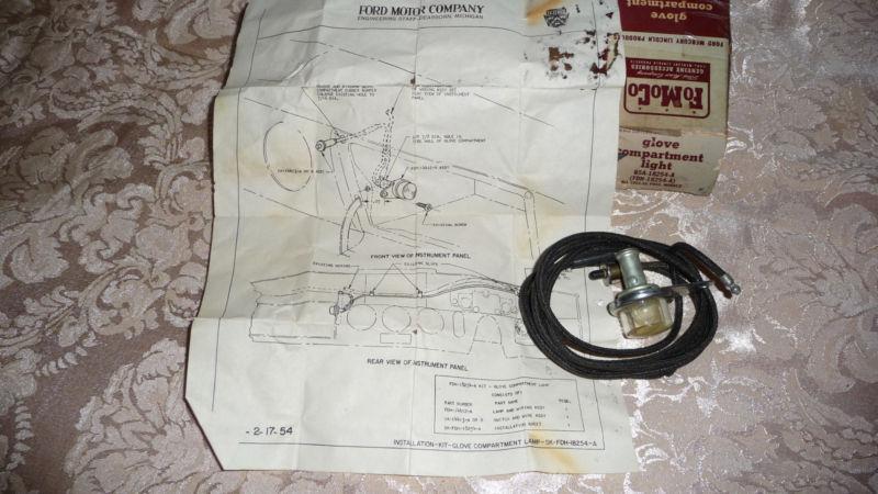 1955 ford nos oem glove compartment light