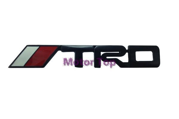 Black metal rear badge emblem sticker 3d for trd toyota camry reiz rv4 corolla