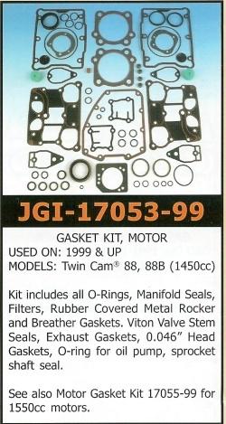 James 1999-2004 twin cam 88" motor gasket set - close out