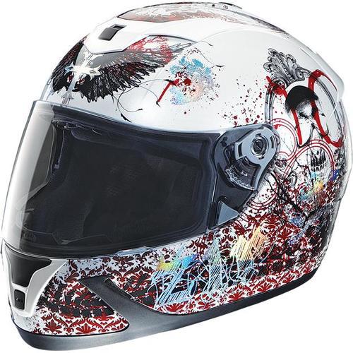 Z1r motorcycle pandora helmet white size medium