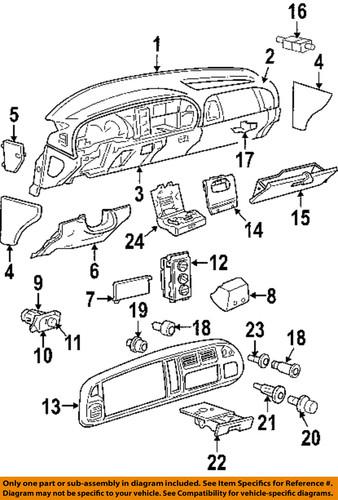 Mopar oem 4793555 instrument panel-power outlet ring