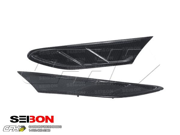 Seibon carbon fiber fr-style carbon fiber fender ducts scion, subaru brz, frs 12