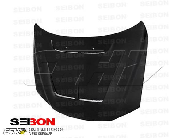 Seibon carbon fiber tm-style carbon fiber hood kit auto body mazda mazda6 03-06